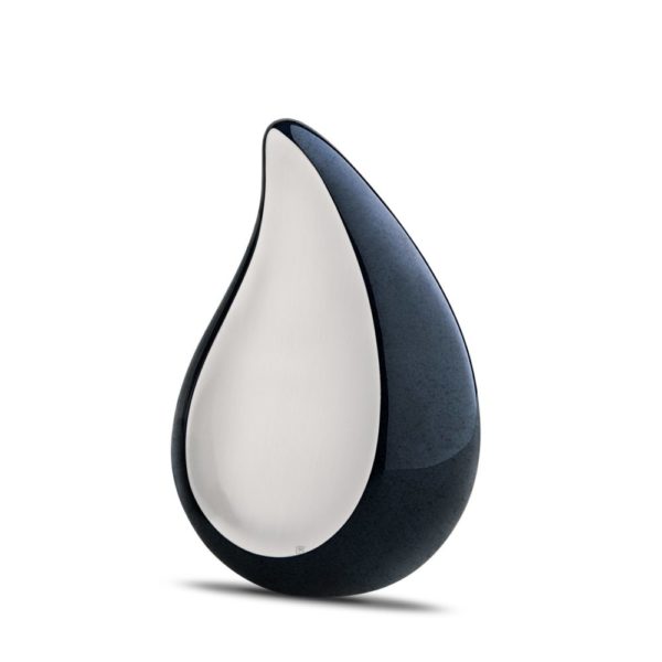 P580 TearDrop™ Medium Urn Midnight & Bru Pewter